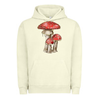 Pigment Pistachio Autumn Mushroom Illustrations Urban Hoodie - LillyAllenDesigns