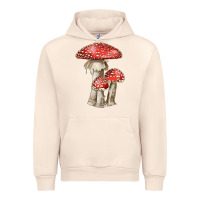 Sandshell Autumn Mushroom Illustrations Urban Hoodie - LillyAllenDesigns
