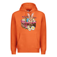 Carrot easter bunny and basket Premium Hoodie - AdoDesignShop