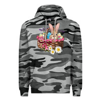 Slate Camo easter bunny and basket Premium Hoodie - AdoDesignShop