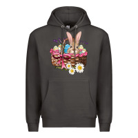 Smoke easter bunny and basket Premium Hoodie - AdoDesignShop