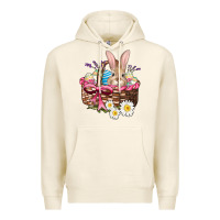 Tofu easter bunny and basket Premium Hoodie - AdoDesignShop