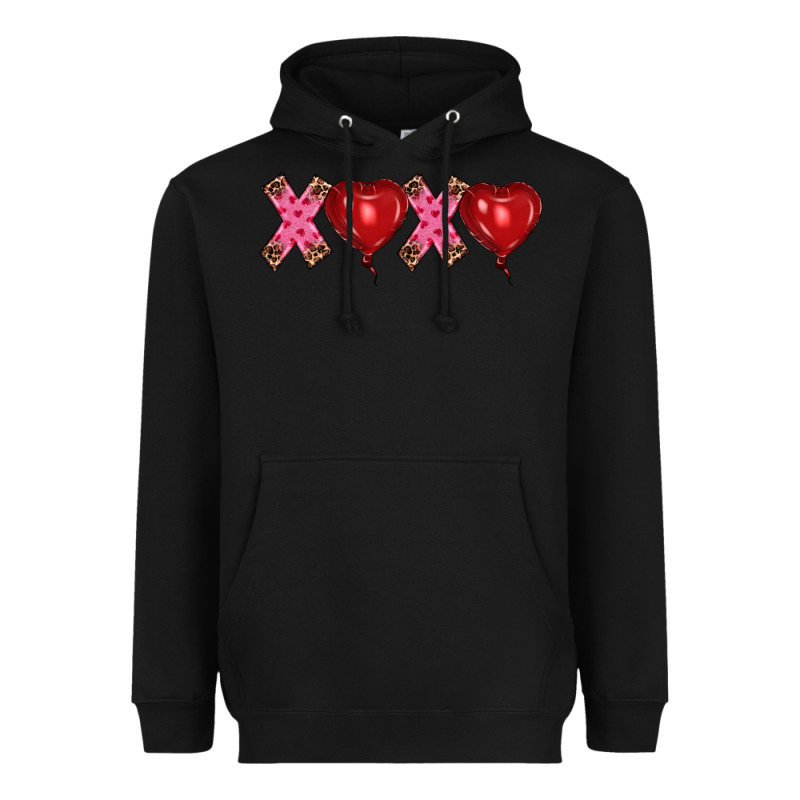 Valentine's Day Xoxo Heart Balloon Heavyweight Hoodie by RanaPortraitStore | Teevron