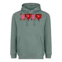 Sage valentine's day xoxo heart balloon Heavyweight Hoodie - RanaPortraitStore