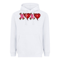 White valentine's day xoxo heart balloon Heavyweight Hoodie - RanaPortraitStore