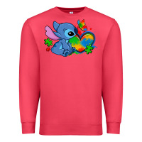 Cardinal autism stitch heart Premium Sweatshirt - Zillion Design Studio