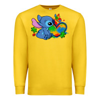 Lemon autism stitch heart Premium Sweatshirt - Zillion Design Studio