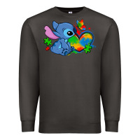 Smoke autism stitch heart Premium Sweatshirt - Zillion Design Studio