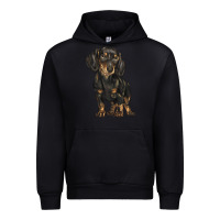 Foreset Green dachshund Urban Hoodie - BarkalooDesign