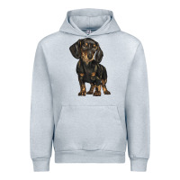 Heather Grey dachshund Urban Hoodie - BarkalooDesign
