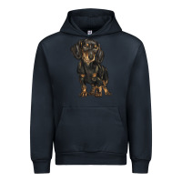 Navy dachshund Urban Hoodie - BarkalooDesign