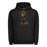 Pigment Black dachshund Urban Hoodie - BarkalooDesign