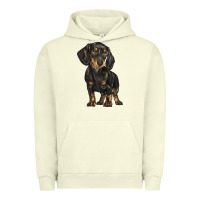 Pigment Pistachio dachshund Urban Hoodie - BarkalooDesign
