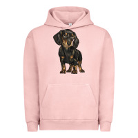 Pigment Salmon dachshund Urban Hoodie - BarkalooDesign