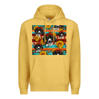 Antique Gold western german shorthaired pointer Premium Hoodie - Artiststas