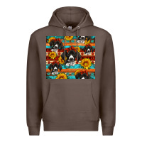 Coffee western german shorthaired pointer Premium Hoodie - Artiststas