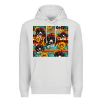 Dove Grey western german shorthaired pointer Premium Hoodie - Artiststas