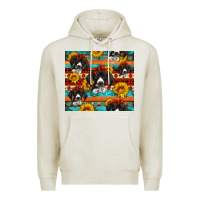 Oatmeal Heather western german shorthaired pointer Premium Hoodie - Artiststas