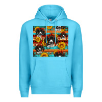 Ocean Blue western german shorthaired pointer Premium Hoodie - Artiststas