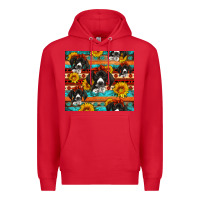 Red western german shorthaired pointer Premium Hoodie - Artiststas