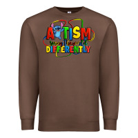 Chestnut autism stitch seeing the world differently Premium Sweatshirt - Zillion Design Studio