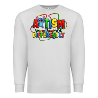Dove Grey autism stitch seeing the world differently Premium Sweatshirt - Zillion Design Studio