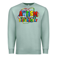 Seafoam autism stitch seeing the world differently Premium Sweatshirt - Zillion Design Studio