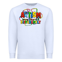White autism stitch seeing the world differently Premium Sweatshirt - Zillion Design Studio