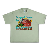 Oil Green western support your local farmer Urban Heavy Tee - Artiststas