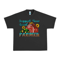 Pigment Black western support your local farmer Urban Heavy Tee - Artiststas