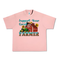 Salmon western support your local farmer Urban Heavy Tee - Artiststas