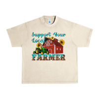 Sandshell western support your local farmer Urban Heavy Tee - Artiststas
