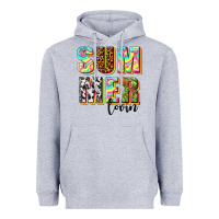 Heather Grey summer lovin Heavyweight Hoodie - texasbilliewilder