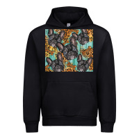 Black french bulldog Urban Hoodie - BarkalooDesign