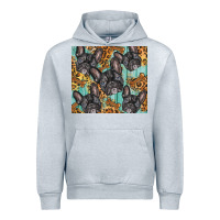 Heather Grey french bulldog Urban Hoodie - BarkalooDesign