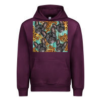 Mauve Wine french bulldog Urban Hoodie - BarkalooDesign