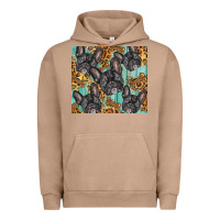 Pigment Burro french bulldog Urban Hoodie - BarkalooDesign