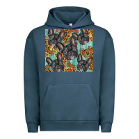 Pigment Midnight Navy french bulldog Urban Hoodie - BarkalooDesign
