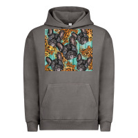 Pigment Tornado french bulldog Urban Hoodie - BarkalooDesign