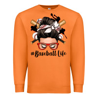 Carrot baseball life messy bun Premium Sweatshirt - Zillion Design Studio