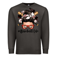 Smoke baseball life messy bun Premium Sweatshirt - Zillion Design Studio