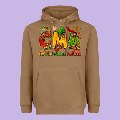 Certified Medical Assistant Juneteenth Heavyweight Hoodie Designed By Zillion Design Studio