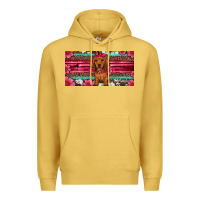 Antique Gold dachshund puppy license plate Premium Hoodie - Artiststas