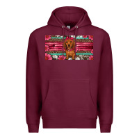 Burgundy dachshund puppy license plate Premium Hoodie - Artiststas