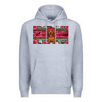 Heather Grey dachshund puppy license plate Premium Hoodie - Artiststas