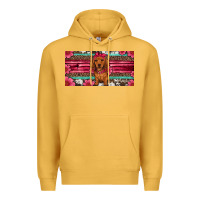 Mustard dachshund puppy license plate Premium Hoodie - Artiststas