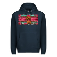 Navy dachshund puppy license plate Premium Hoodie - Artiststas