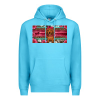 Ocean Blue dachshund puppy license plate Premium Hoodie - Artiststas