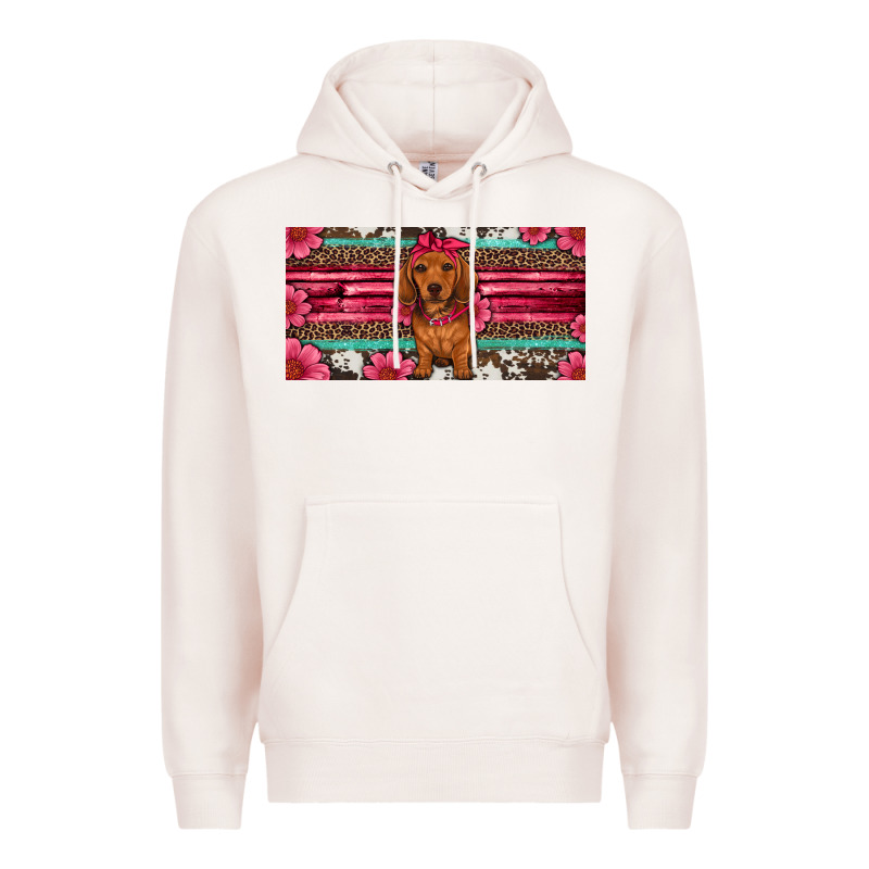 Dachshund Puppy License Plate Premium Hoodie by Artiststas | Teevron