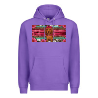Purple dachshund puppy license plate Premium Hoodie - Artiststas